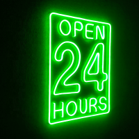 Professional outdoor neon tube lighted signs for rooms with great price