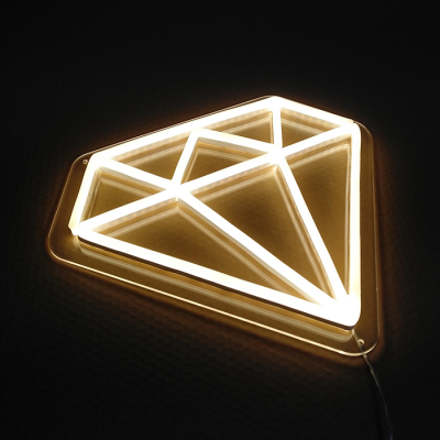 diamond neon sign led